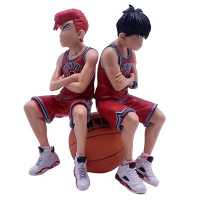 China PVC Slam Dip Basketball Boy Doll Basketball Hoop Decorative Insert Sakuragi Hanamichi Kaede Rukawa for sale