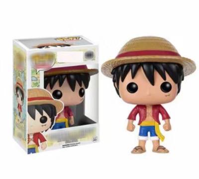 China PVC Japanese Anime Dolls Large Luffy Ace Luo Head Peripheral Handmade Doll Boxed High Quality Model Ornaments for sale