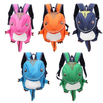 China Wholesale small 3D waterproof children's backpack cartoon men's and women's kindergarten school bag cute dinosaur backpack for sale