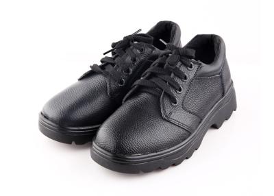 China Rubber Sole Cow Leather Steel Toe Safety Shoes Comfortable Non Slip Work Footwear for sale