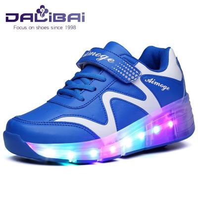 China Customized LED Light Up Children Shoes , led shoes for girls with 7 Colors for sale