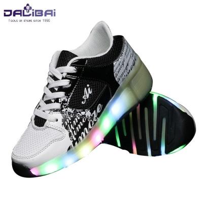 China Comfortable Led Light Up Kids Roller Skate Shoes LED Light Up Shoes for sale