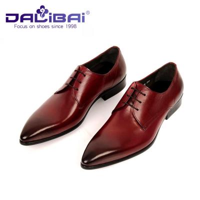 China Genuine Leather Pointed Toe Wedding Formal Dress Shoes Men's Italian design for sale