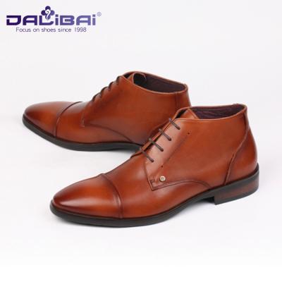 China DALIBAI Lace up Turkey Brown Genuine Leather Dress Weeding Shoes for Men for sale