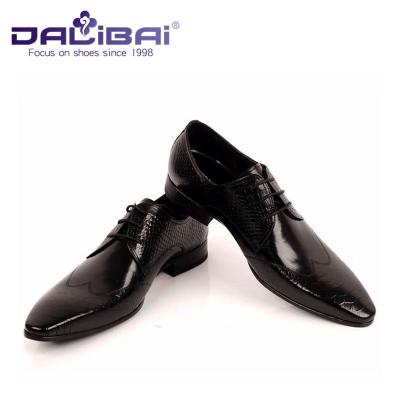 China DALIBAI Luxury Pointed Toe Men Leather Dress Shoes Classic Business Shoes for sale