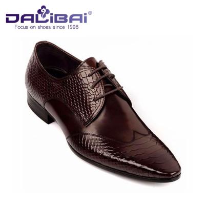 China Mens Leather Dress Shoes Italian Casual Formal Work Shoes With Pointed Toe for sale