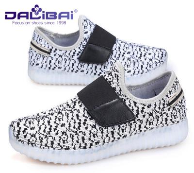 China Microfiber Upper LED Casual Shoes / kids shoes that light up on the bottom for sale