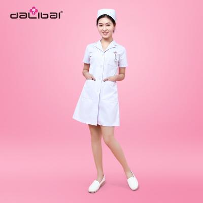 China Turn Back Collar Female Dental Nurse Uniforms Medical Suit For Hospital Dentist for sale