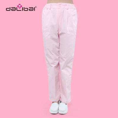 China Pink Blue Long Nursing Pants Cotton Waist-control Comfortable Custome Scrub for sale