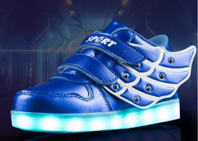 China Waterproof And Warm Childrens LED Shoes / USB Charging Kids Shoes For Winter for sale