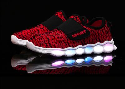 Cina Scarpe casuali di sport LED di modo comodo per i ragazzi delle ragazze, blu rosso in vendita