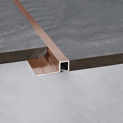 China New Environment Friendly Aluminum Alloy Tile Corners Hemming Strip Aluminum Tile Trim Profile for sale