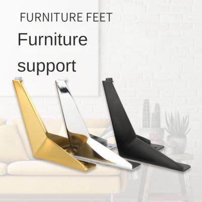 China Modern Tapered Chair Support Sofa Furniture Leg Gold Hot Selling Modern Iron Feet Bedside Bed Chrome Cabinet Brass Steel Metal For Sofa for sale