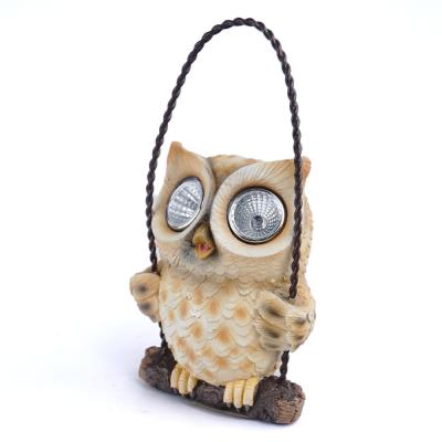 China CLASSIC Garden Decoration Owl Ornaments Yard Balcony Solar Light Garden Decor for sale