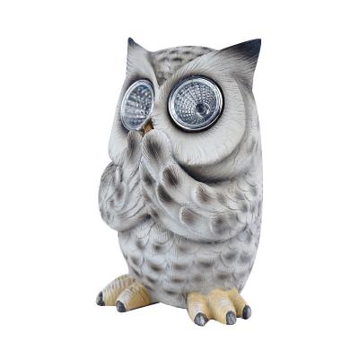 China Art Decor Garden Decoration Lights Owl Solar Light Home Decor Small Animal Decorative Ornaments Office Living Room Accessories Kid Gift. for sale