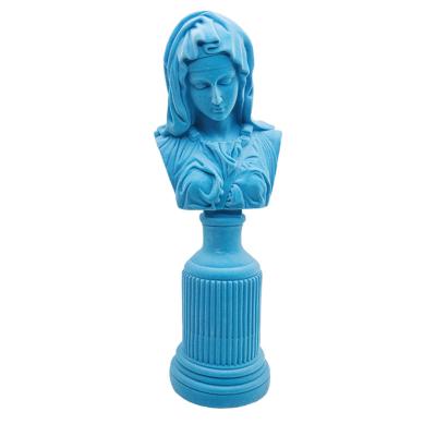 China CLASSIC Nordic creative flocking resin opens the Virgin Mary statues decoration living room decoration hotel art office ornaments for sale