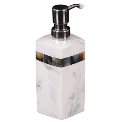 China Sustainable Wholesale Resin Hotel Bathroom Sets Modern Minimalist Lotion Bottles Hand Sanitizer Bottle for sale