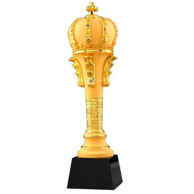 China Custom Free Engraving and Logo of Healthcare Institutes Company Annual Meeting Souvenir Birthday Gift Competition Prize Resin Trophy for sale