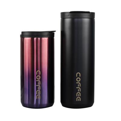 China Sustainable 350/500ml Insulated Coffee Mug Thermal Drink Mug Vacuum Cup Tumbler Double Wall Stainless Steel Travel Coffee Tumbler With lid for sale