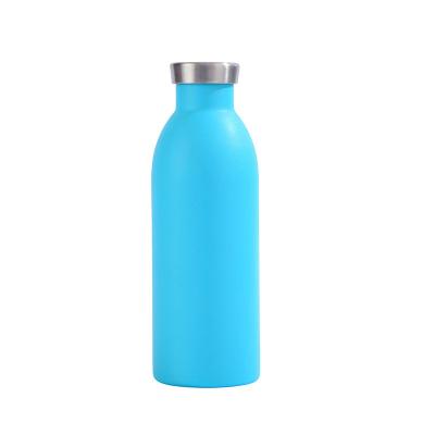 China PORTABLE 500ml Double Wall Stainless Steel Vacuum Flask Insulated Milk Drink Bottle Thermos Sport Water Bottle With lid for sale