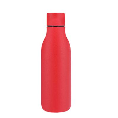 China PORTABLE Cola Shaped Double Wall Stainless Steel Vacuum Flask Insulated Drink Beer Wine Bottle Thermal Sport Water Bottle With lid for sale