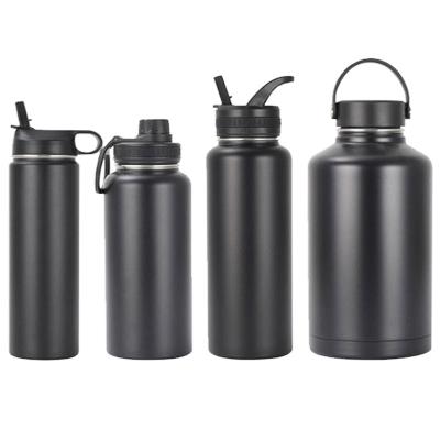 China PORTABLE 12-64oz Double Wall Stainless Steel Vacuum Flask Wide Mouth Insulated Drink Bottle Thermos Sport Water Bottle With lid for sale