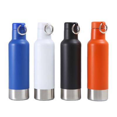 China PORTABLE 500ml Double Wall Stainless Steel Vacuum Flask Insulated Drink Bottle Thermos Sport Water Bottle With buckle lid for sale