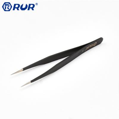 China OEM Convenience Different Size Stainless Steel Precision Ultra Straight Tip Tweezers for sale