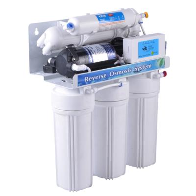 China Household 5 Stage 50 GPD RO Water Purifier Domestic RO Filter Reverse Osmosis System BNRO05 for sale