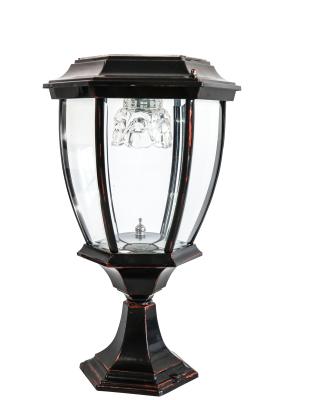 China Retro Solar Garden Light Post for sale