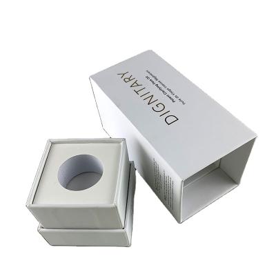 China Handmade Smart Empty WHITE Drawer Box For Perfume Bottle Packaging Gift Box With Eva Luxury for sale