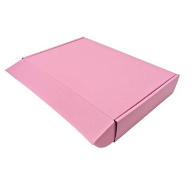 China Hot Sale Custom Hot Pink Materials Logo Recycled Cardboard Shoe Underwear Shipping Box for sale