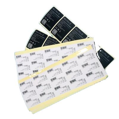 China Barcode Custom Printed Self Adhesive 4c Printing Die Cut Label Stickers for sale