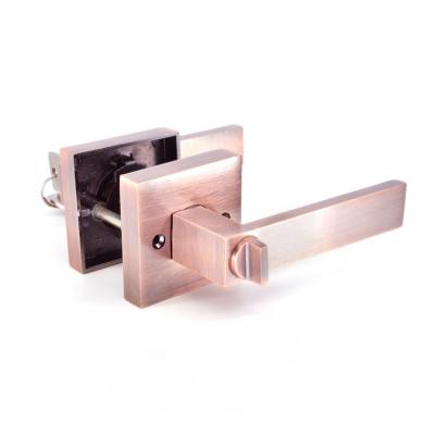 China Tubular Entry Lever Heavy Duty Handle Set Door Handle Square Lever Lock Set Front Entry Lock Master Key Door Lock for sale