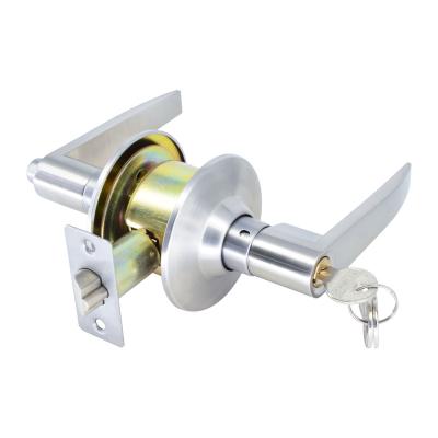 China Front Door Handle Lockset Entry Set Tubular Door Knob Lever Lock / Interior Privacy / Passage Door Lock for sale