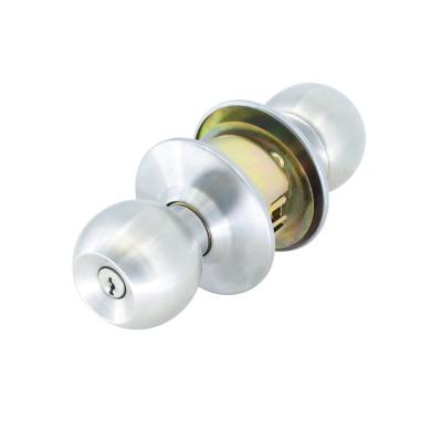 China Entrance Locked Front Door Tubular Knob Cylindrical Door Lock For Safe for sale