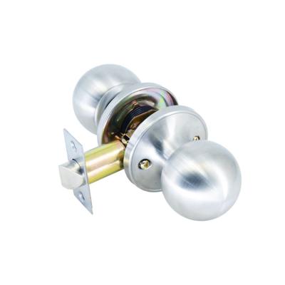 China High Quality Zinc Alloy Widely Used Flat Round Door Lock Handles Tubular Cylindrical Knob Set for sale