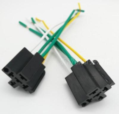 China custom-made  40A  automotive relay socket (with wire) /  Auto socket / universal relay socket. for sale