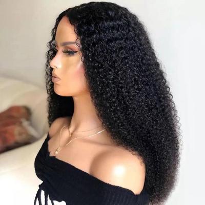 China Curly Afro Curly Bombshell Hair Lace Front Wigs For Color Women Lace Front Wigs With Baby Hair Afro Curly Wigs for sale