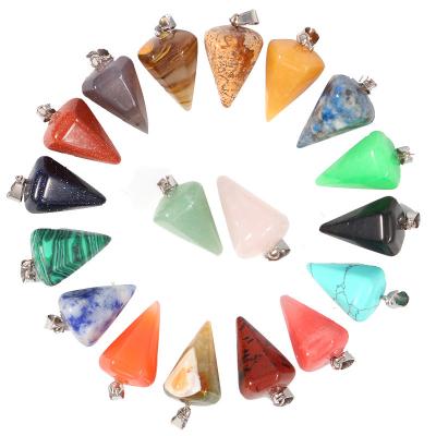 China Direct Manufacturer from Europe Selling Chakra Crystal Stone Pendant Chakra Pendulum for sale