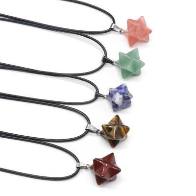 China Agate Crystal Star Of David Ladies Crystal Crafts Products From Europe China New Promotional Chakra Pendulum for sale