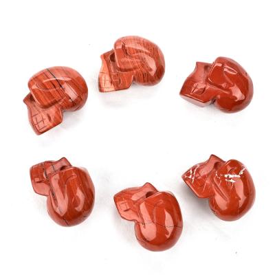 China Europe High Quality Carved Human Reiki Skulls Crystal Skulls Healing Crystal Skulls 3.0 Inch Gemstone for sale