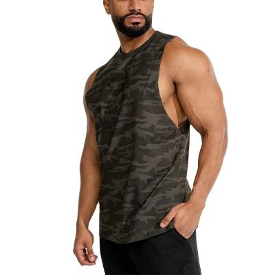 China Wholesale QUICK DRY Custom Camouflage Gym Vest Dry Fitted Mens Tank Tops for sale