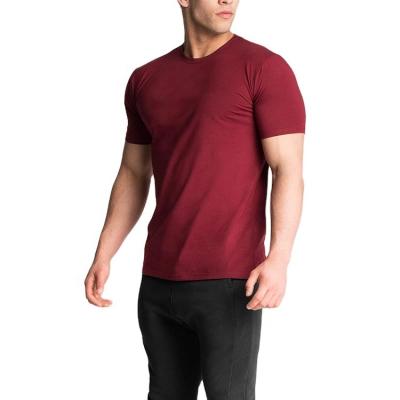 China Anti-wrinkle custom 95% cotton 5% spandex gym clothing activewear men's t-shirts for sale