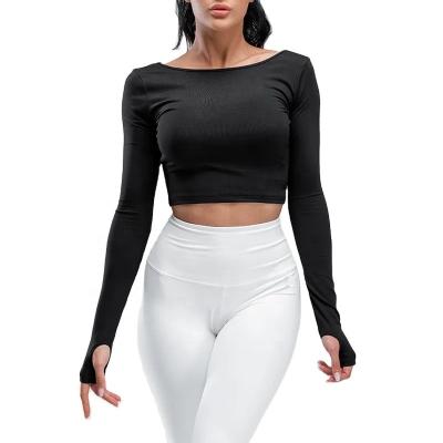 China Custom Fitness Anti-Wrinkle Compression T-shirt Slim Fit One Shoulder Women Tshits for sale