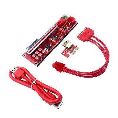 China PRO PCI-E Red Graphics Card GPU V013 Riser Better Than VER 009S 009C 010X 010S 011 012 013 PRO PLUS Display Temperatures for sale