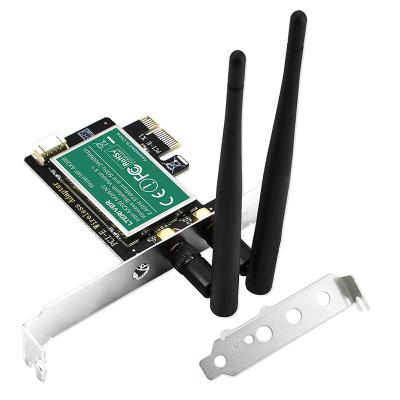 China Desktop Wi-Fi 6 PCIE 5G 2.4Gbps Wireless Network Adapter WiFi BT Dual Band Card for Windows 10 64bit Linux 5.1 for sale