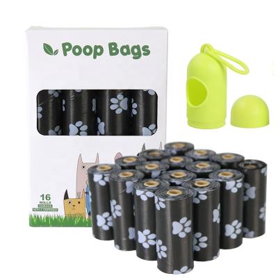 China Viable Biodegradable Cornstarch Earth Strong Rated Dog Pet Poop Bags With Package Box for sale