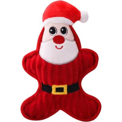 China Hot Selling Pet Stocked Amazon Santa Claus Snowman Christmas Penguin Dog Chewing Toys Custom Wholesale for sale