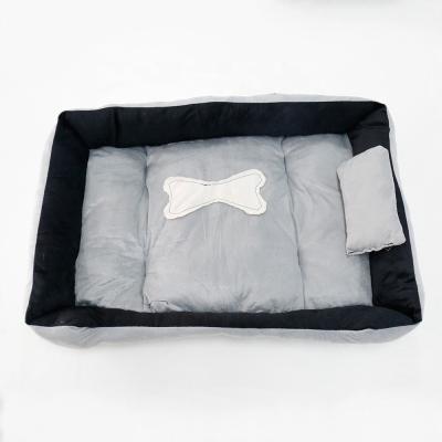 China Wholesale Breathable Winter Pet Mat Rectangle Warm Pet Bed Cotton Washable Warming Pet Bed for sale